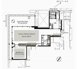 ベルジュ三田 2601 間取り図
