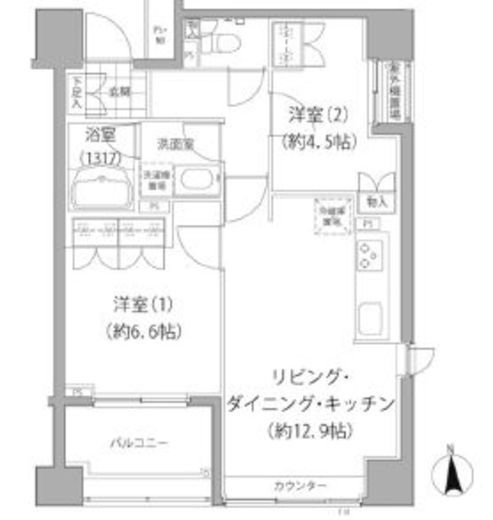 エーデル練馬 309 間取り図