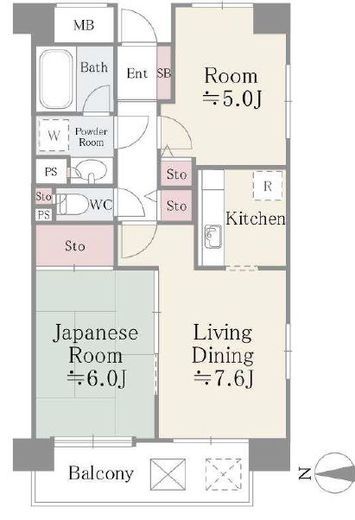 フレスコ川崎 409 間取り図