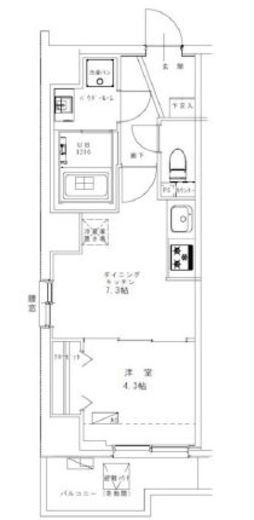 ジェノヴィア幡ヶ谷 503 間取り図