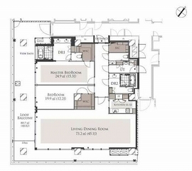 ベルジュ三田 2702 間取り図