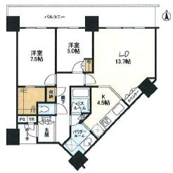 シティタワー品川 35階 間取り図