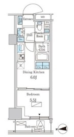 パークアクシス品川天王洲アイル 315 間取り図