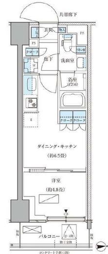 パークアクシス品川天王洲アイル 108 間取り図