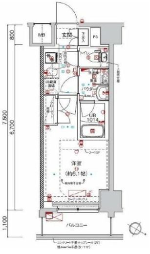 クラリッサ大通り公園 7階 間取り図