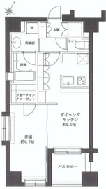 デュオ・スカーラ西麻布タワーウエスト 12階 間取り図