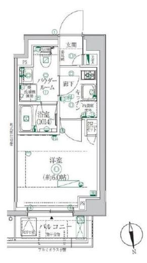 クレイシア横浜ヴェール 2階 間取り図