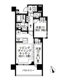 リストレジデンス横濱桜木町 1階 間取り図
