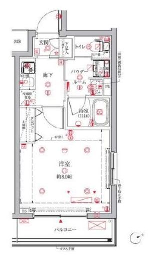 クレイシア三鷹 2階 間取り図