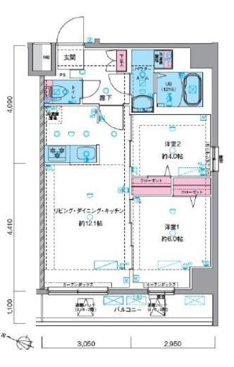 GENOVIA瑞江 (ジェノヴィア瑞江) 504 間取り図