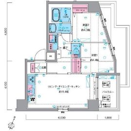GENOVIA瑞江 (ジェノヴィア瑞江) 605 間取り図
