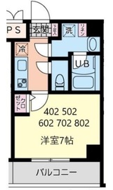 イーストサイド 502 間取り図