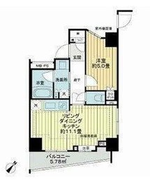 ライオンズ横濱マークレジデンス 8階 間取り図
