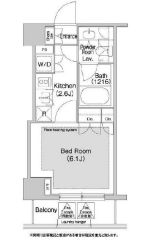 コンフォリア日本橋人形町イースト 805 間取り図