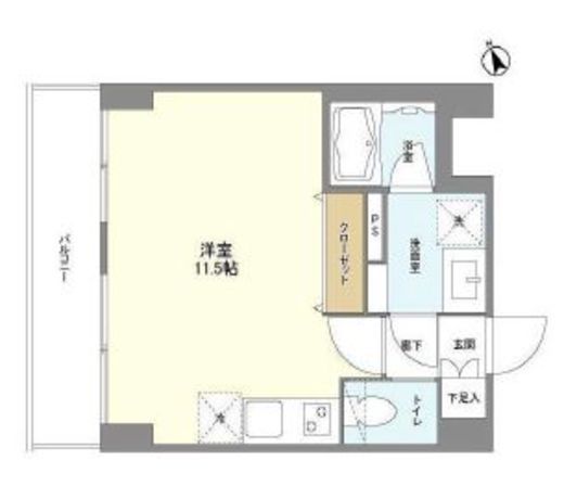 グランカーサ清澄白河 606 間取り図