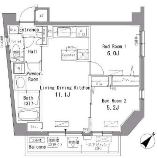 パークアクシス板橋 311 間取り図