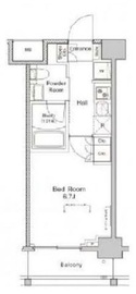 プラウドフラット戸越公園 211 間取り図