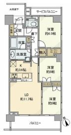 ドレッセあざみ野セリーズ 5階 間取り図