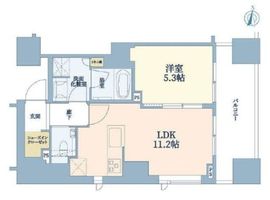 アトラス本郷三丁目 4階 間取り図