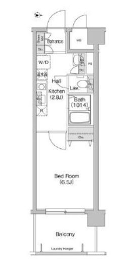 コンフォリア東品川 106 間取り図