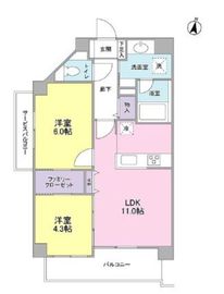 ディアレンス高島台 401 間取り図