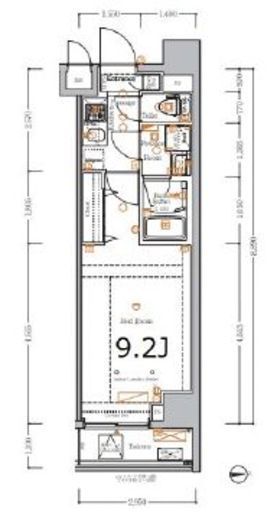 BPRレジデンス浅草 7階 間取り図