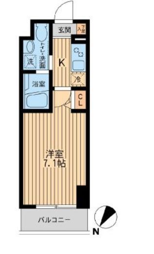 HF関内レジデンス 1007 間取り図