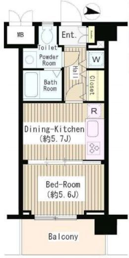 コンチェルト杉並 206 間取り図