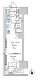 パークアクシス品川天王洲アイル 506 間取り図