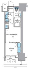 プライムアーバン浅草田原町 702 間取り図