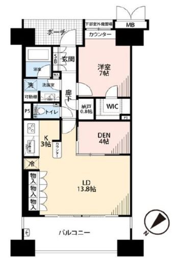 ザ・晴海レジデンス 17階 間取り図