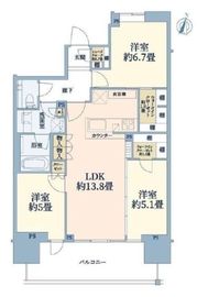 グランドメゾン江古田の杜 14階 間取り図