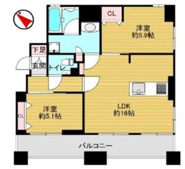 パルシオ広尾 2階 間取り図