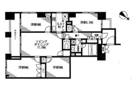 レジディア日本橋馬喰町 1401 間取り図