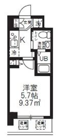 ハーモニーレジデンス新横浜 2階 間取り図