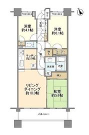 ビーズタワー橋本Ｗ棟 12階 間取り図