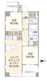 ベルジェンド横濱蒔田パークレジデンス 7階 間取り図