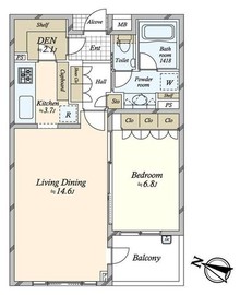 メゾンヴェール下目黒 3階 間取り図