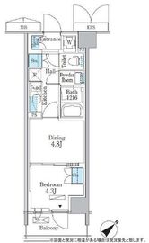 パークアクシス品川南大井パークフロント 806 間取り図