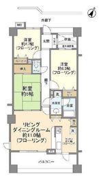 ヴィルヌーブ鷺沼コリーヌ 6階 間取り図