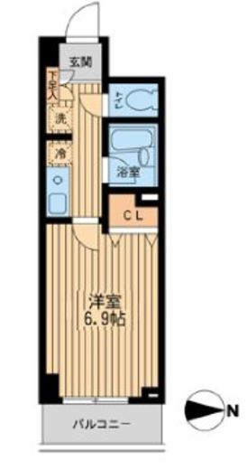 ドゥーエ西大島 209 間取り図