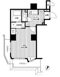 カスタリア初台 406 間取り図