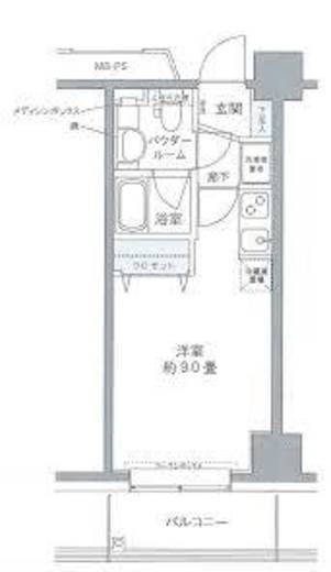 プライムアーバン豊洲 414 間取り図