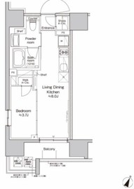 プラウドフラット大井町 1201 間取り図