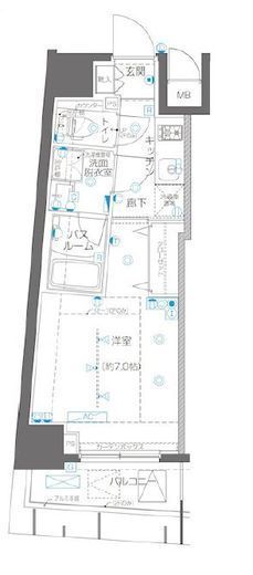 ZOOM横浜関内 4階 間取り図