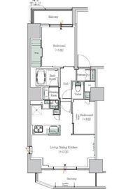 ONE ROOF RESIDENCE NISHI NIPPORI (ワンルーフレジデンス西日暮里) 1501 間取り図