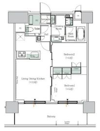 ONE ROOF RESIDENCE NISHI NIPPORI (ワンルーフレジデンス西日暮里) 1505 間取り図