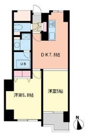 中野桃園シティハウス 8階 間取り図