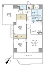 KDXレジデンス二子玉川 1201 間取り図