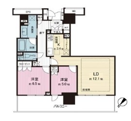 ブランズタワー豊洲 31階 間取り図